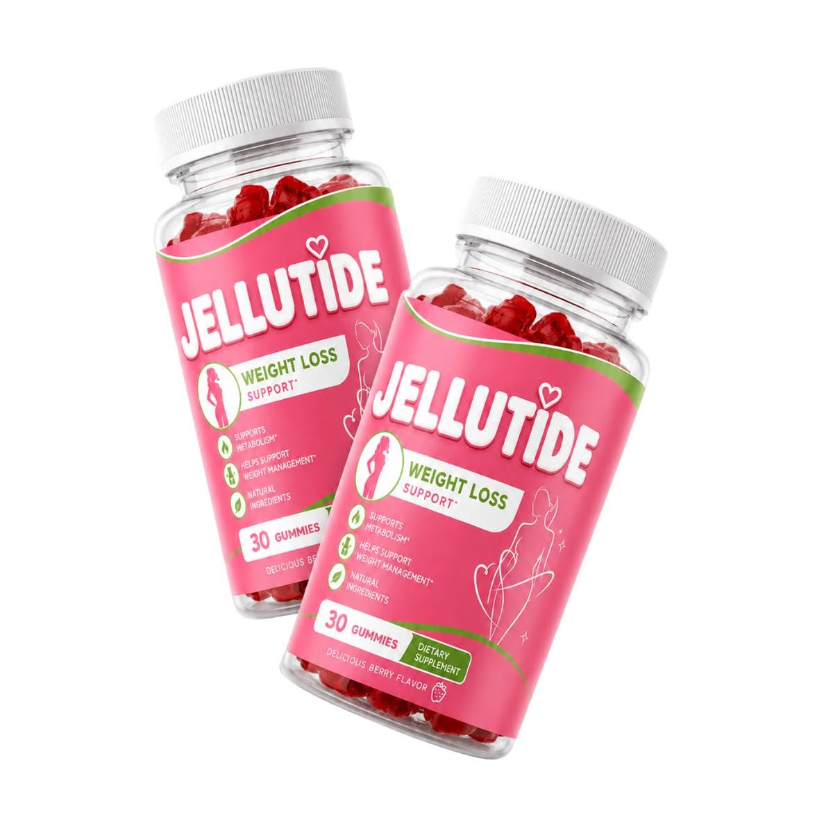 Two bottles of Jellutide Gummies